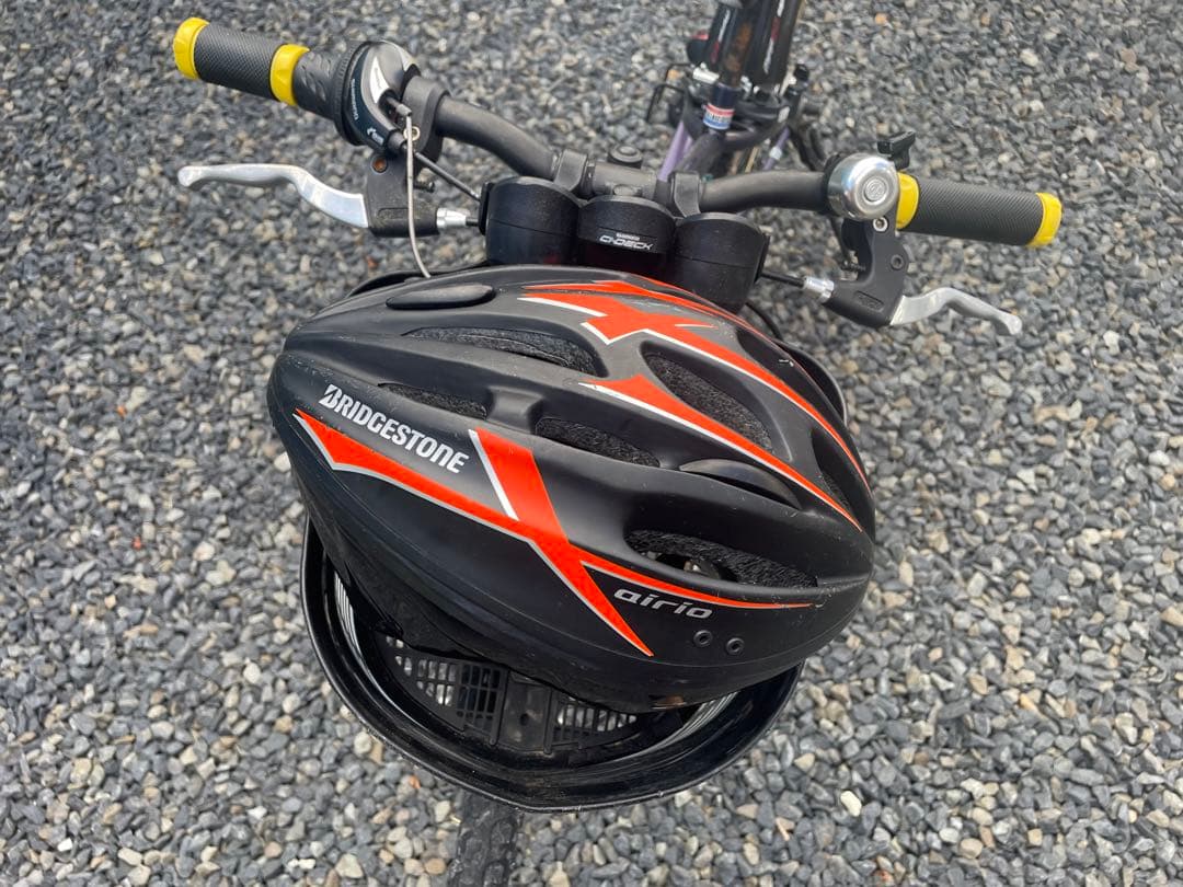 BRIDGESTONE 子供用自転車 ネイビーヘルメット付き