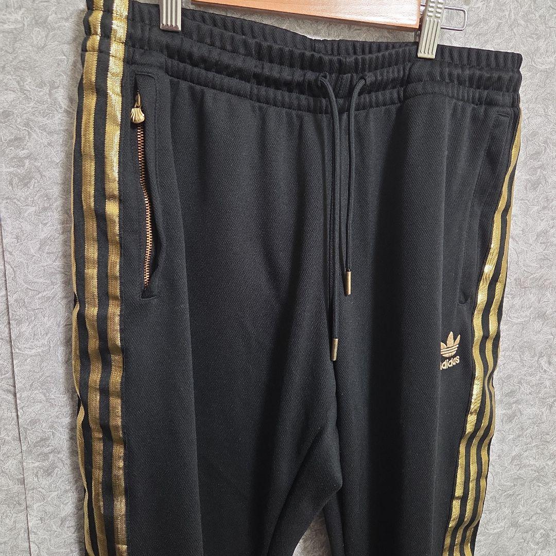 adidas ジャージ　50周年　セットアップ　ゴールド　黒　金　ジャケット