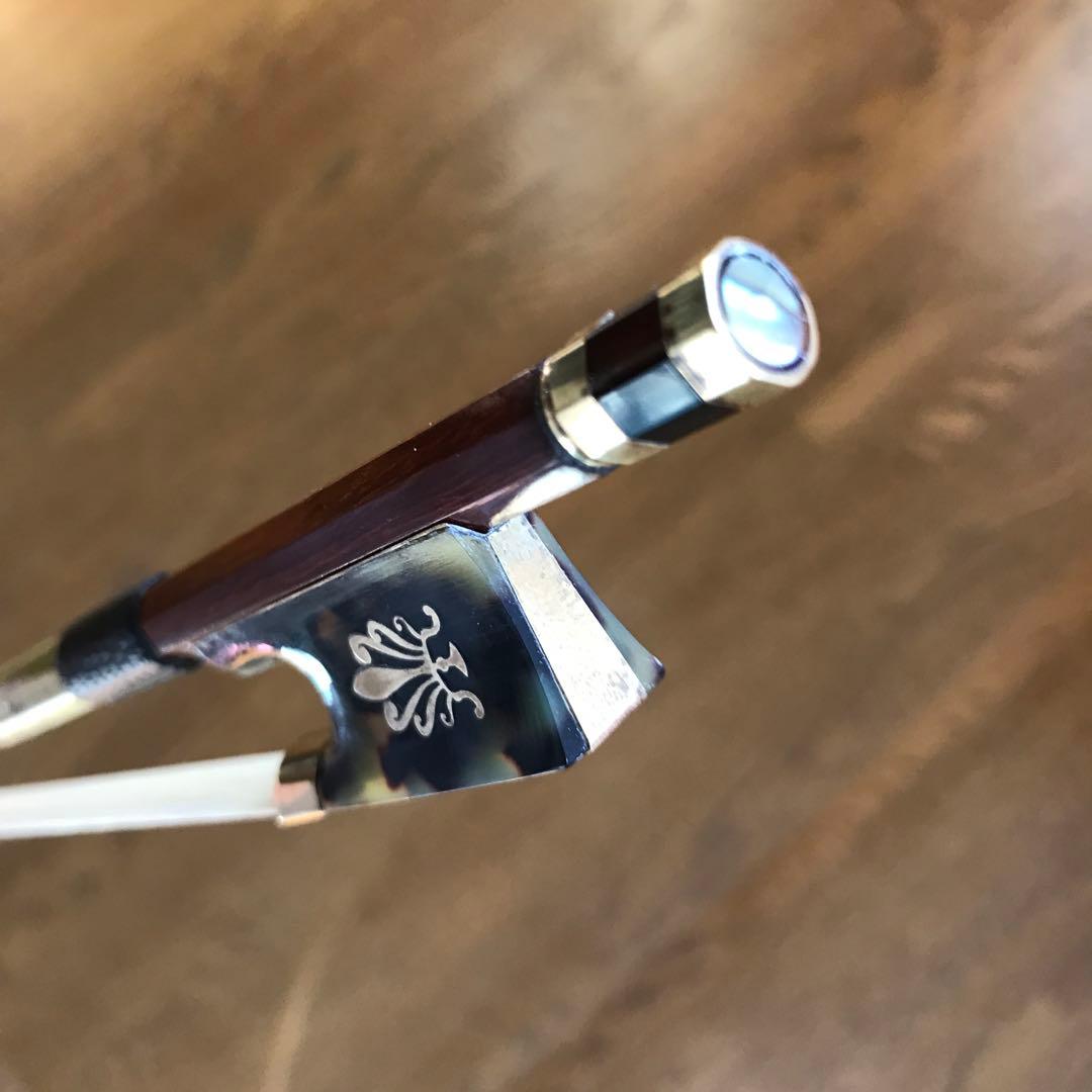 【希少】鼈甲フェニックス紋章・装飾バイオリン弓【激レア】難あり特価