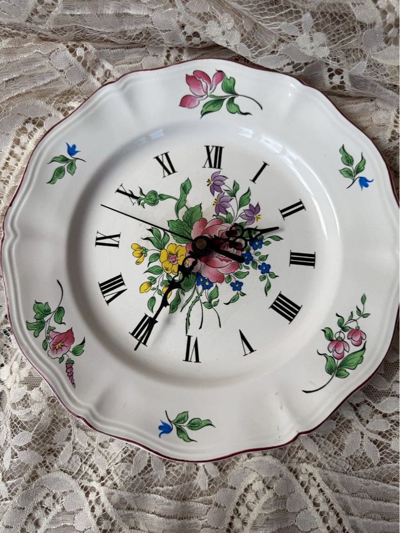 【く6】20 フランス　アンティーク　ラヴィエ　時計　luneville