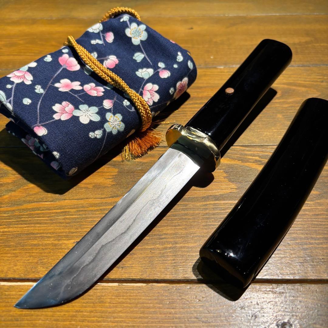 日本刀残欠クラフトナイフNo.75 政常 黒鞘