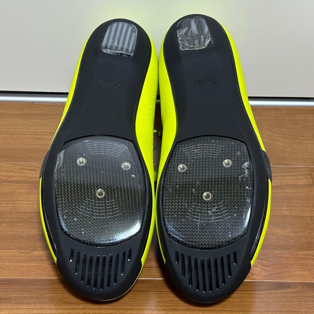 新品未使用 Raphaラファ ロードバイクシューズ 44 28cm イエロー