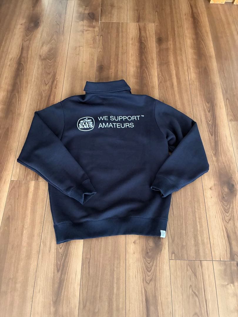 CLUBHAUS スウェットポロ　トレーナー　ネイビー　サイズM