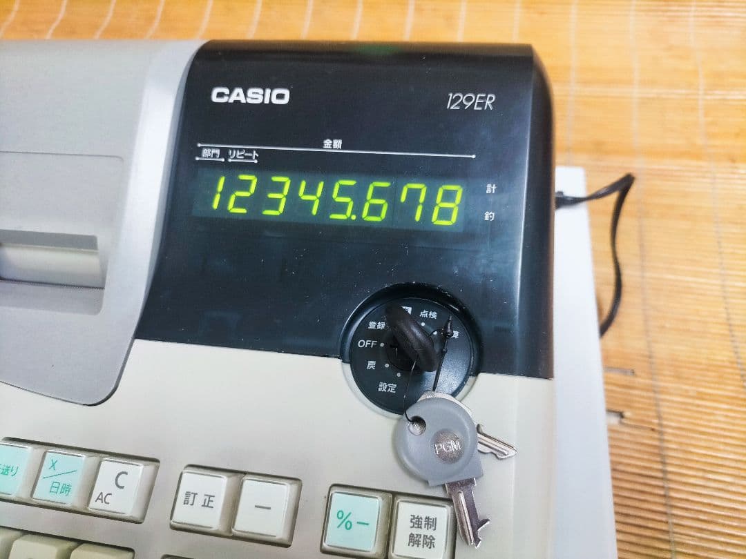 カシオレジスター　129ER　簡単便利特殊　送料込　600068