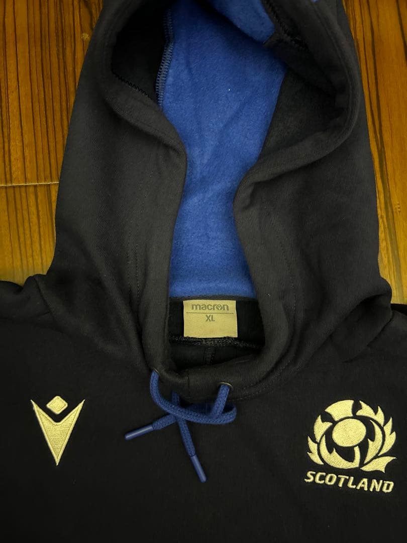 マクロン　ラグビー　スコットランド代表　チームフーディ　海外XL