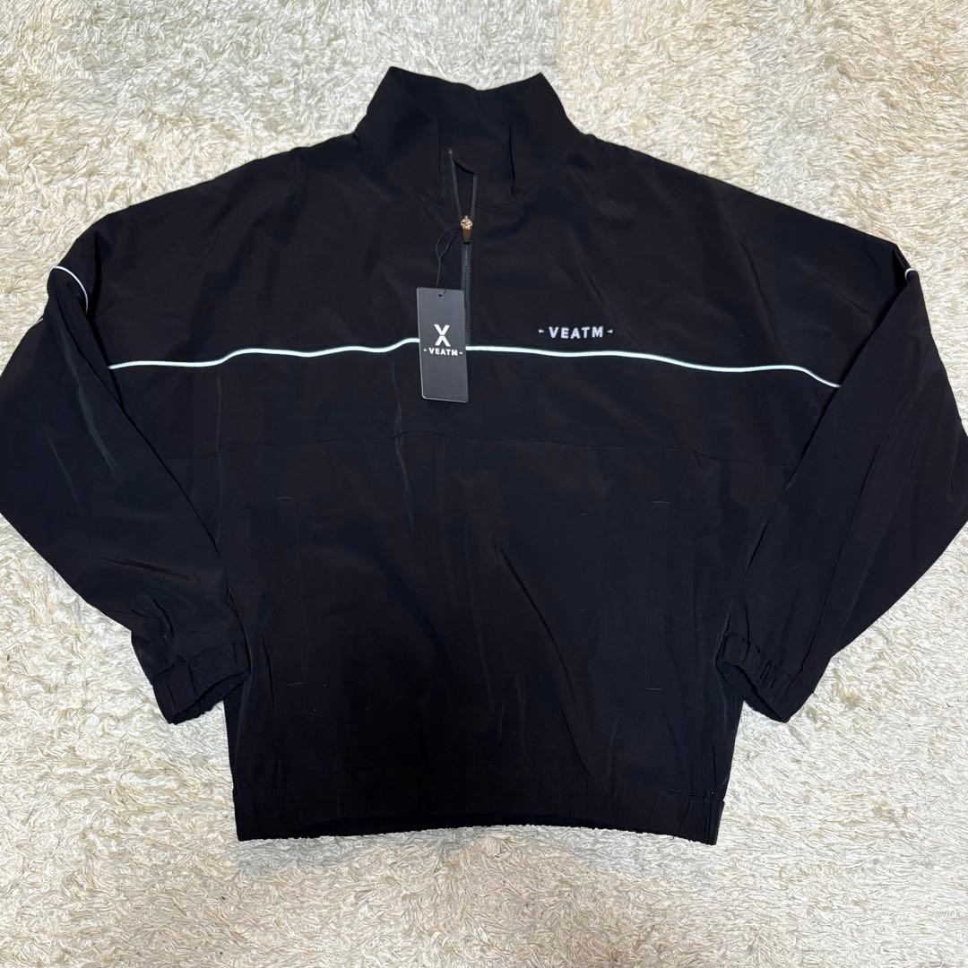 未使用✨VEATM トラックナイロンジャケット 黒　ブラック　オーバーサイズ