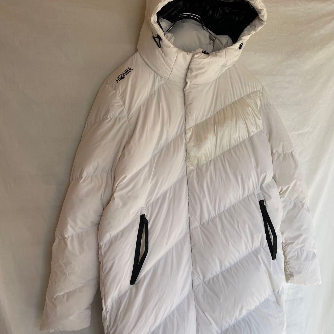 HONMA ホンマゴルフ ダウンコート 美品 ロングコート 白　ホワイト