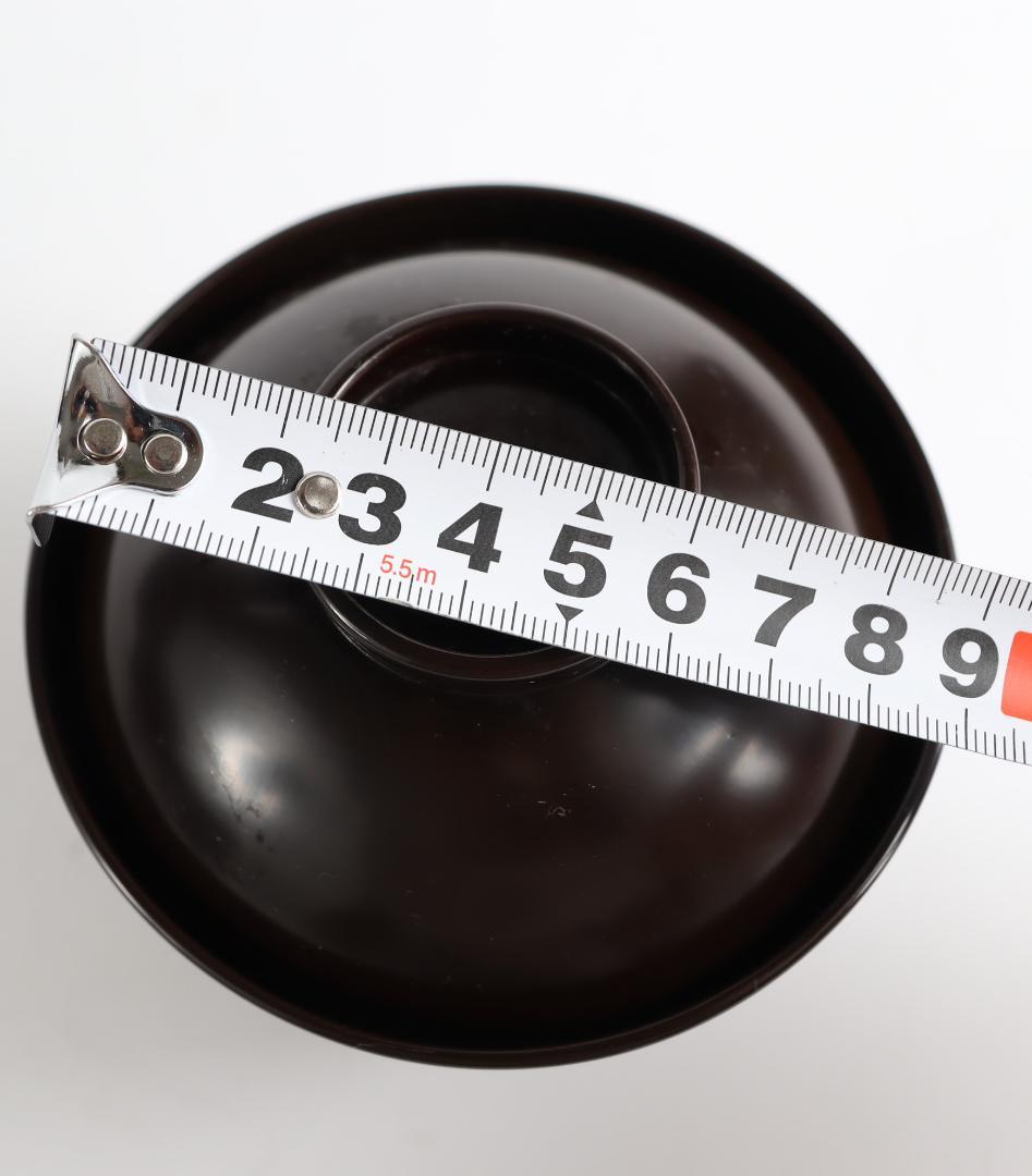 平安 象彦 花蒔絵 黒喰吸物椀 十客