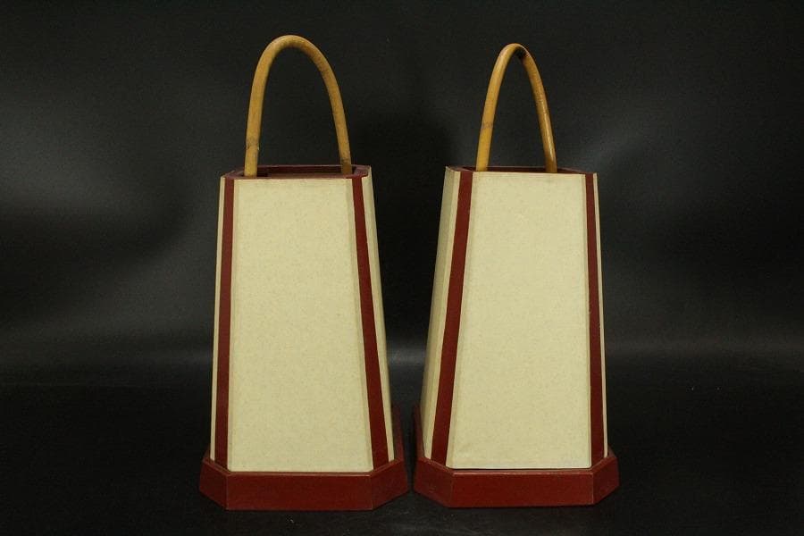 茶道具 路地行燈 一対(LC916)