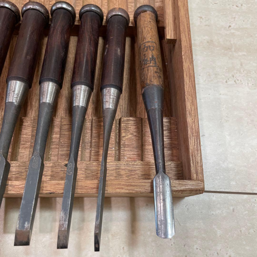 市弘 鑿 10本組+加納鑿1本 おまけ付き