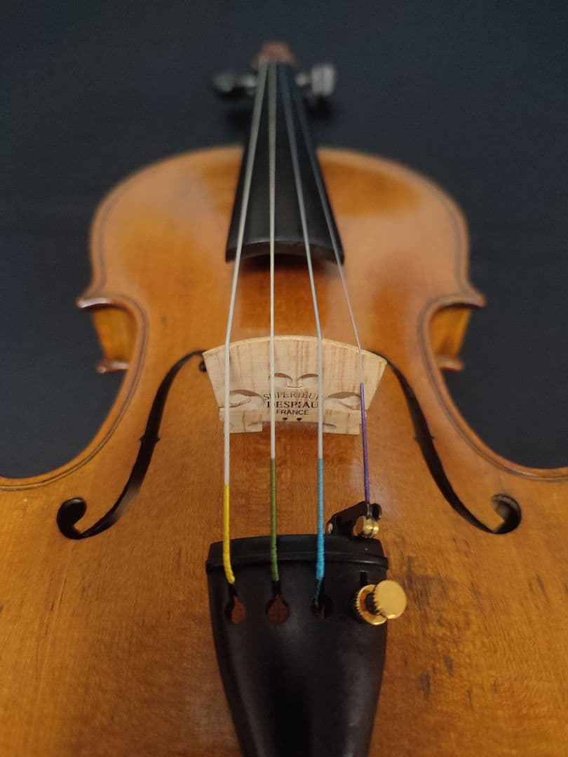 井筒信一 製作 1/4分数 バイオリン　弦新品交換済　弓・ケース・肩当て付属