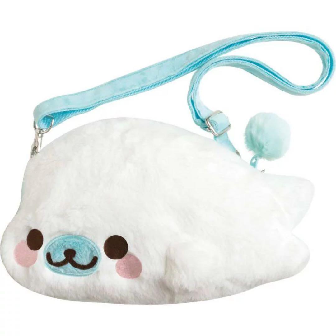 まめゴマ ポシェット ぬいぐるみポーチ おうちでうみきぶんでプ ショルダーバッグ