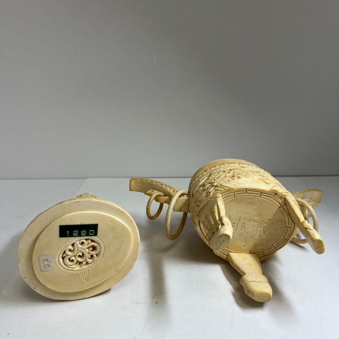 極上　香炉　649g 高さ25㎝　東な8-0201①