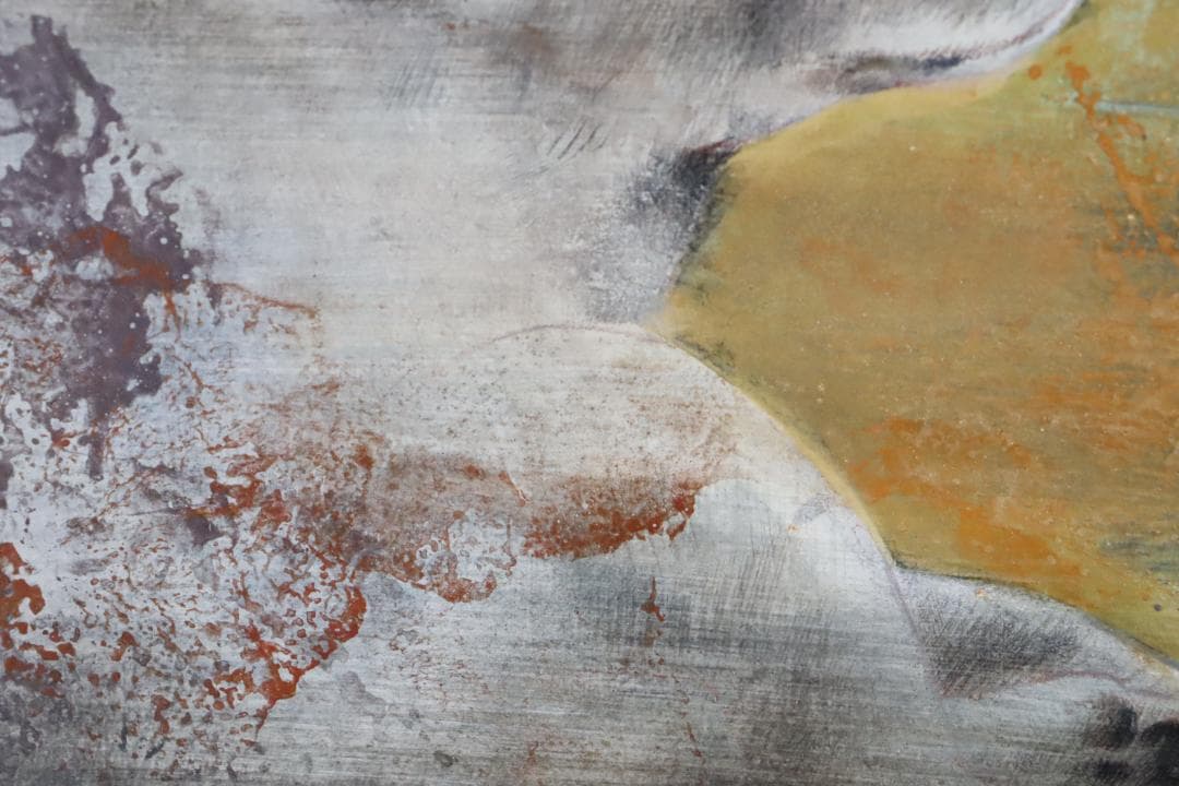 真作保証 竹内浩一 「閑 (犬)」日本画12号 共シール 過去一傑作品