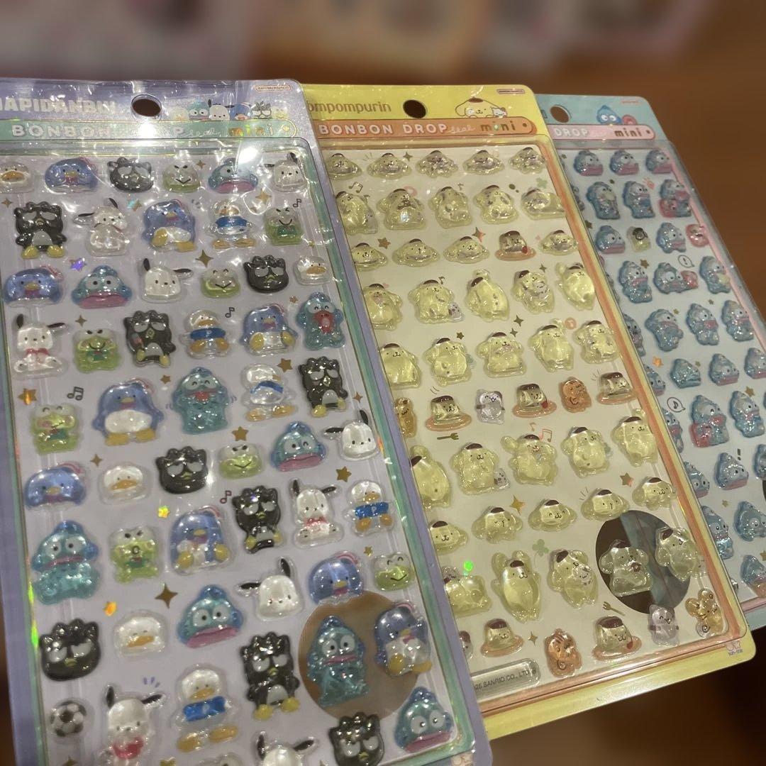ボンボンドロップシール 7枚セット　サンリオミニ