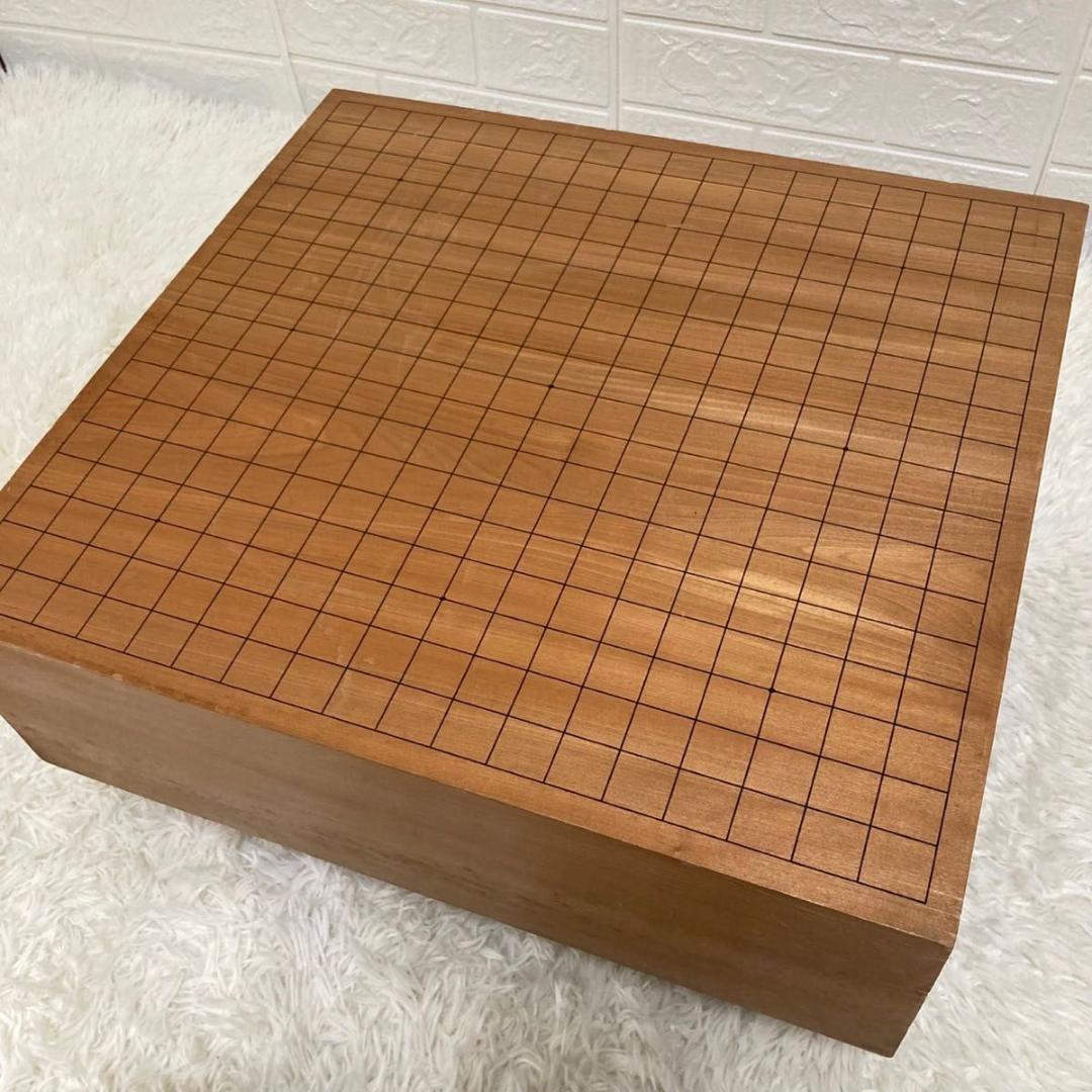 【美品】囲碁盤　本蛤碁石　へそ付き　脚付き　蛤碁石　囲碁盤　雪印　松寿