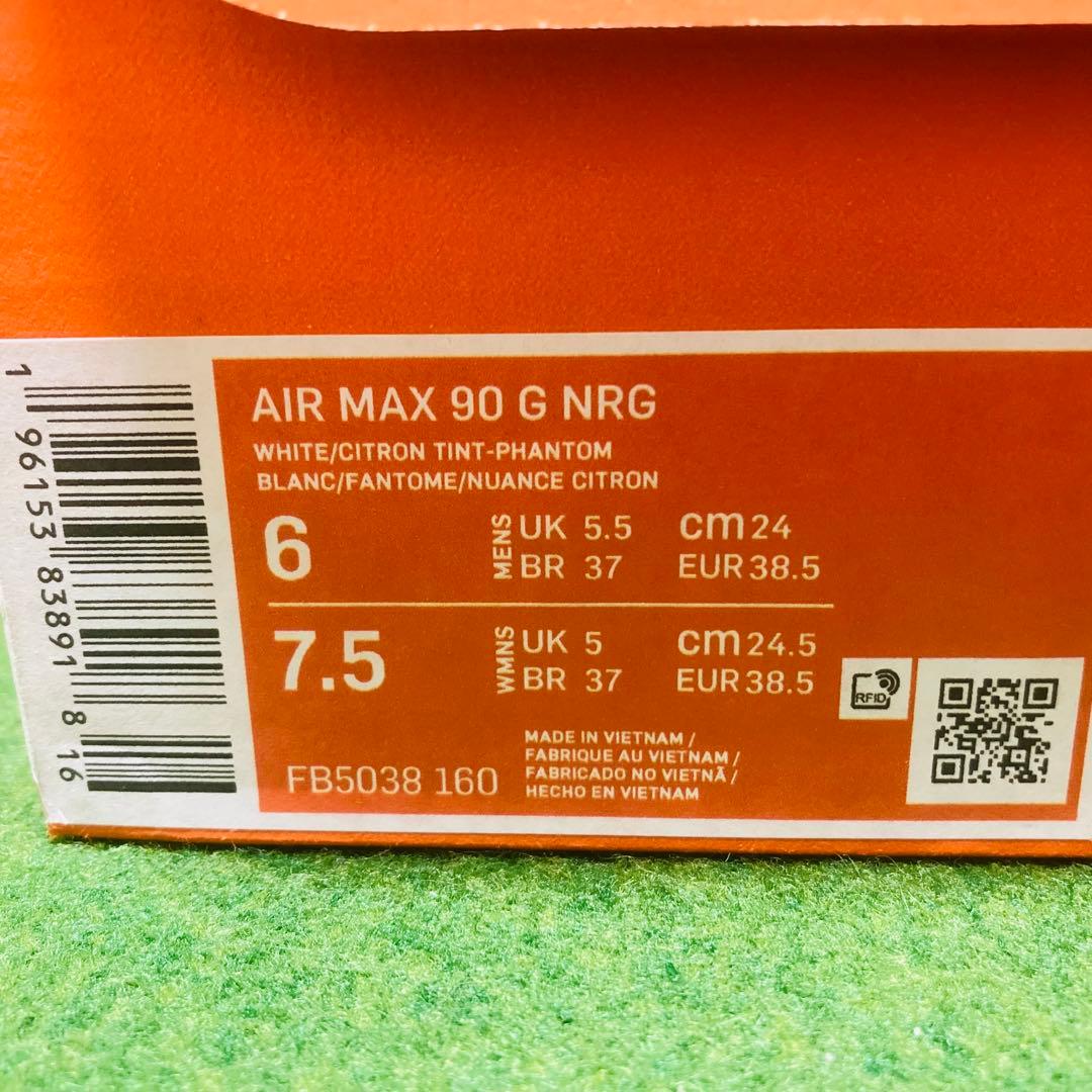 美品 NIKE AIR MAX 90 GOLF NRG 24cm ゴルフシューズ