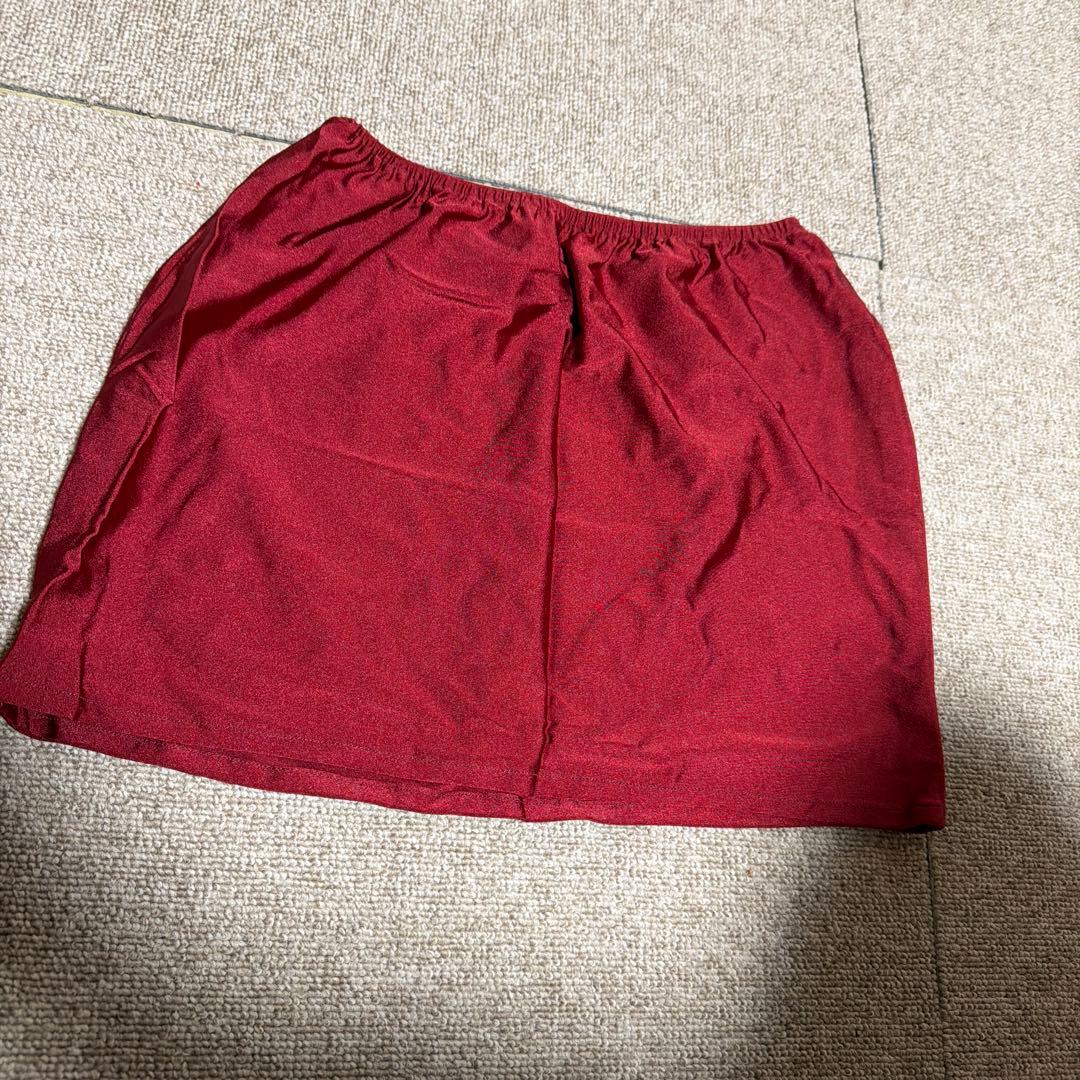 赤いビーズ装飾ベリーダンスセットアップ