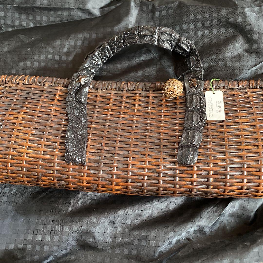 一点もの　手作り竹籠バッグ