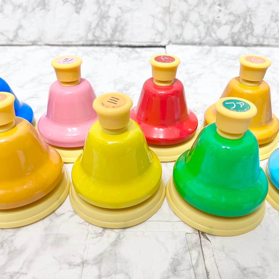 【良品】SUZUKI ベルハーモニー デスクタイプ単音 ハンドベル 10音セット