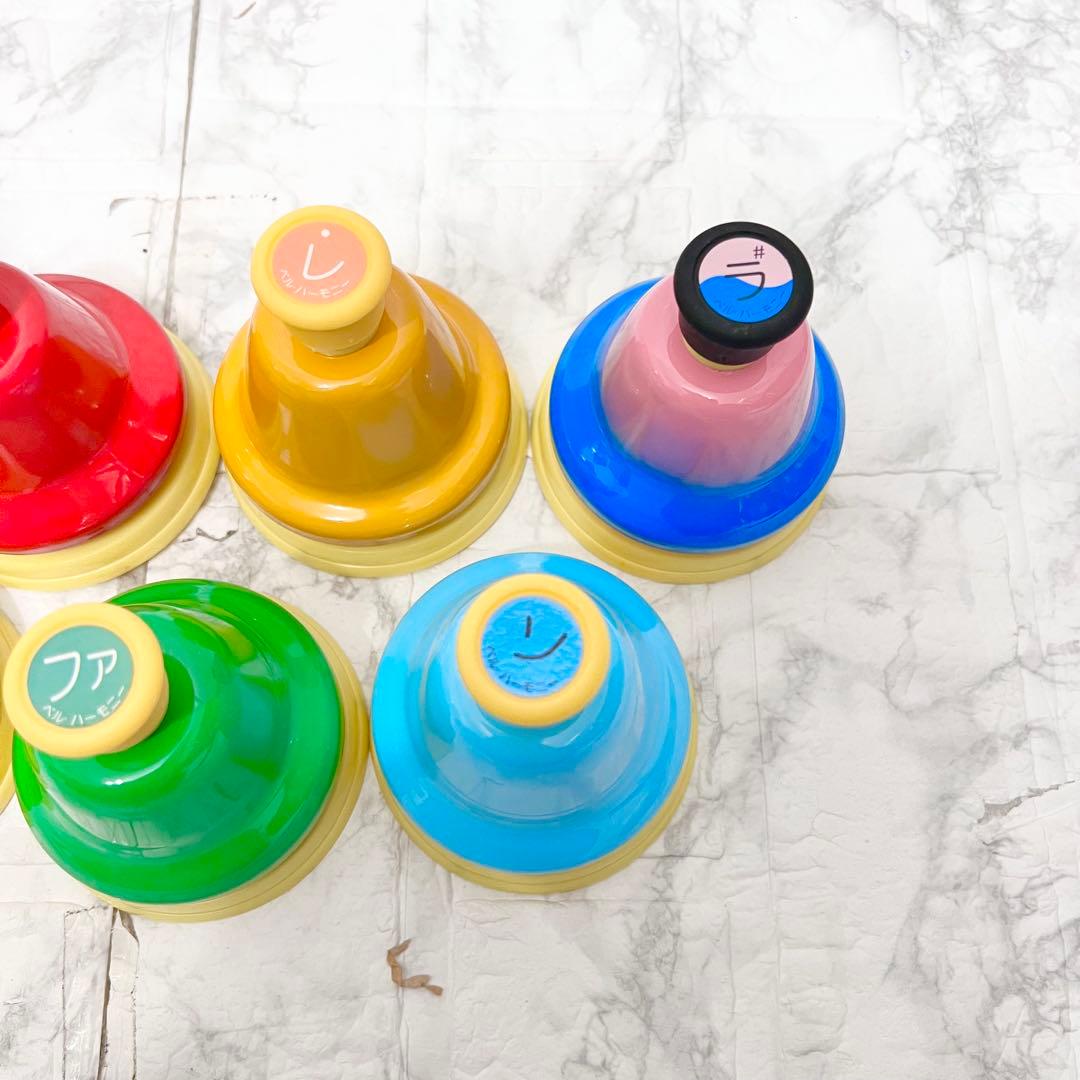 【良品】SUZUKI ベルハーモニー デスクタイプ単音 ハンドベル 10音セット