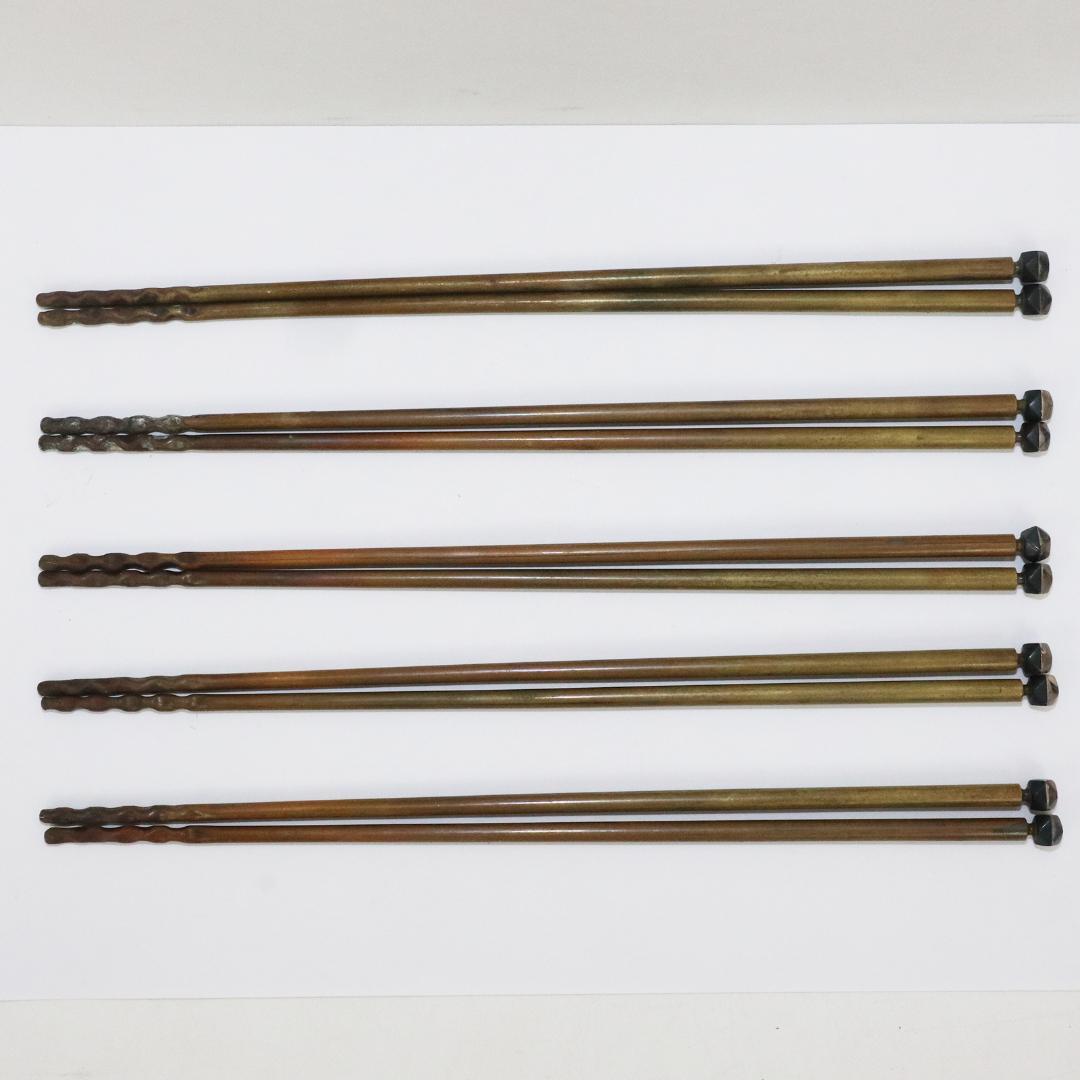 火箸　茶道具　10本5組　磁気反応無し　箱付