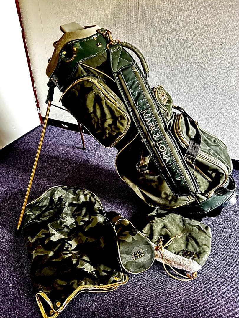 ★マーク&ロナ★希少★カーキ★カモ柄★キャディバッグ★完売モデル★オマケ多数★
