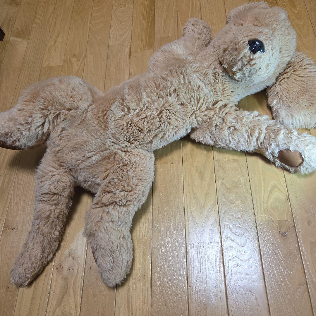 大きめ ベージュ 犬のぬいぐるみ くたくた　レトリーバー系？