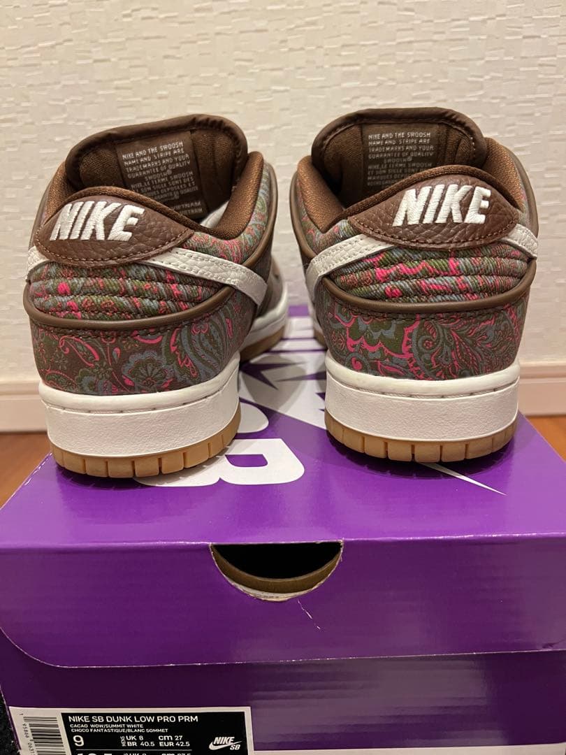 _aka.4iy_ Nike Dunk Low Pro SB ペイズリー柄