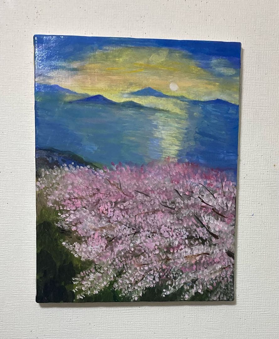 油彩画　「　瀬戸内を望む　」　原画　F6号