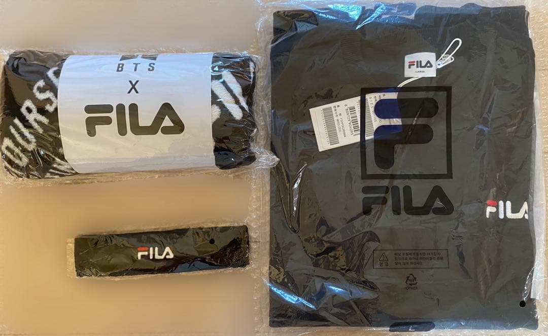 BTS Run FILA スウェット 特典 ヘアバンド 非売品 ブランケット