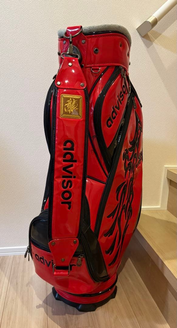 advisor ゴルフバック　キャディバック　赤