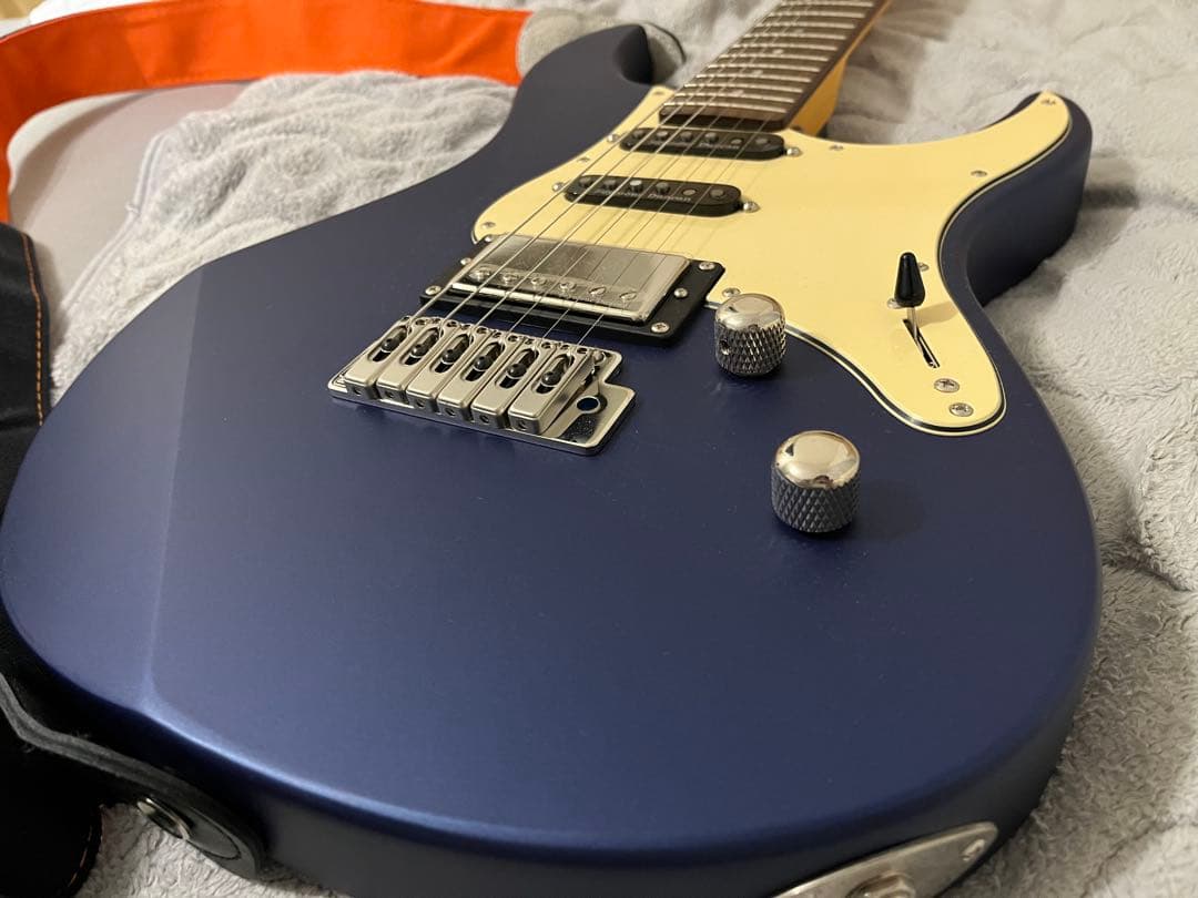 エレキギター マットブルー