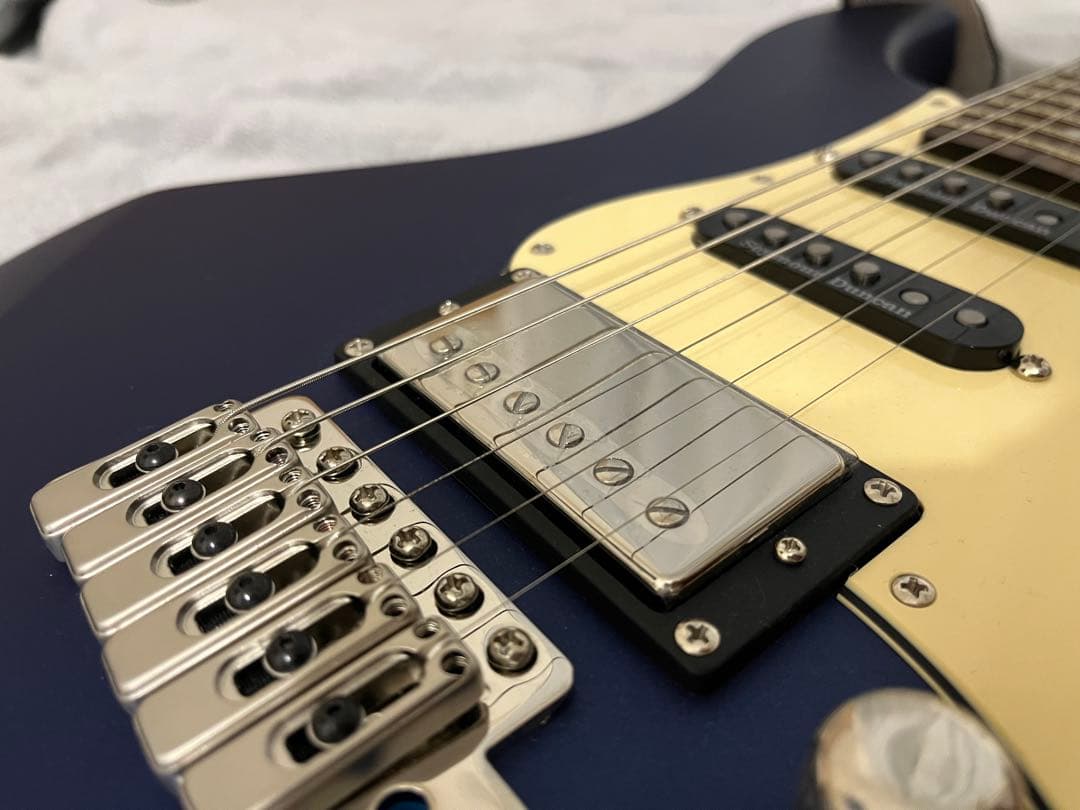 エレキギター マットブルー