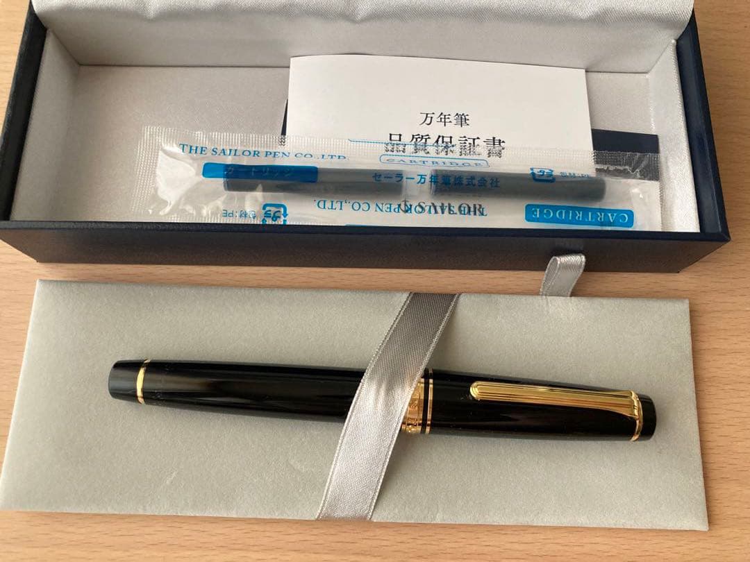 【新品未使用】セーラー万年筆　プロフェッショナルギア　金　中字