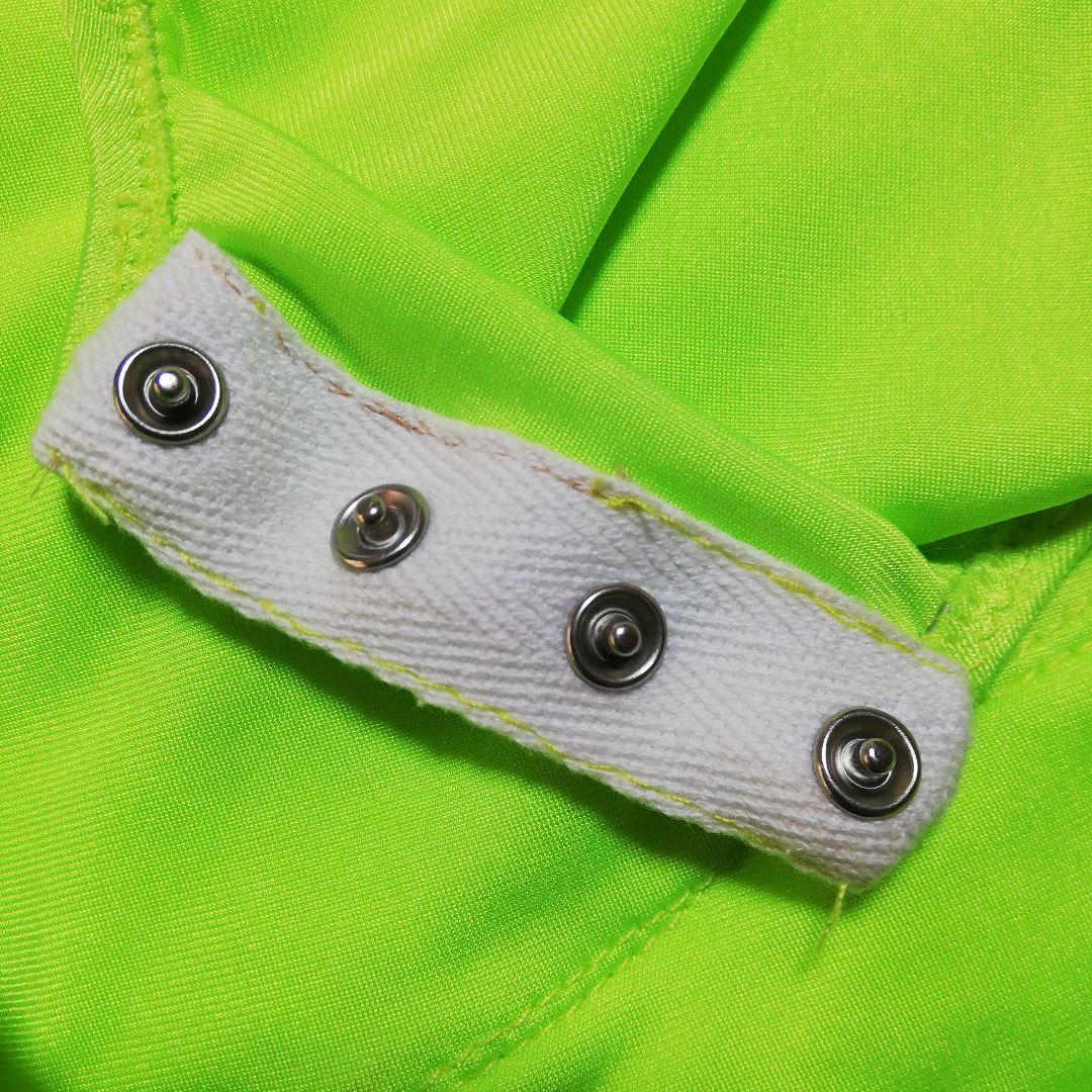 社交ダンス ラテンドレス フリンジ 黄緑 蛍光色