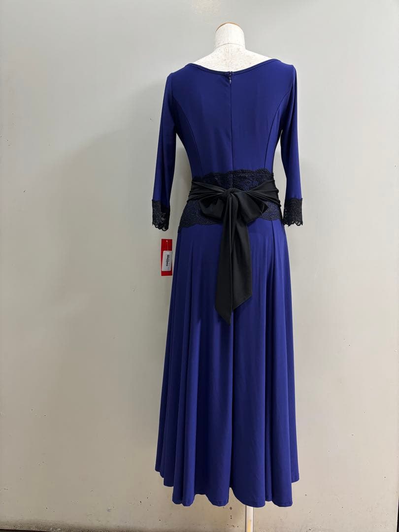 社交ダンスロイヤルブルーワンピース