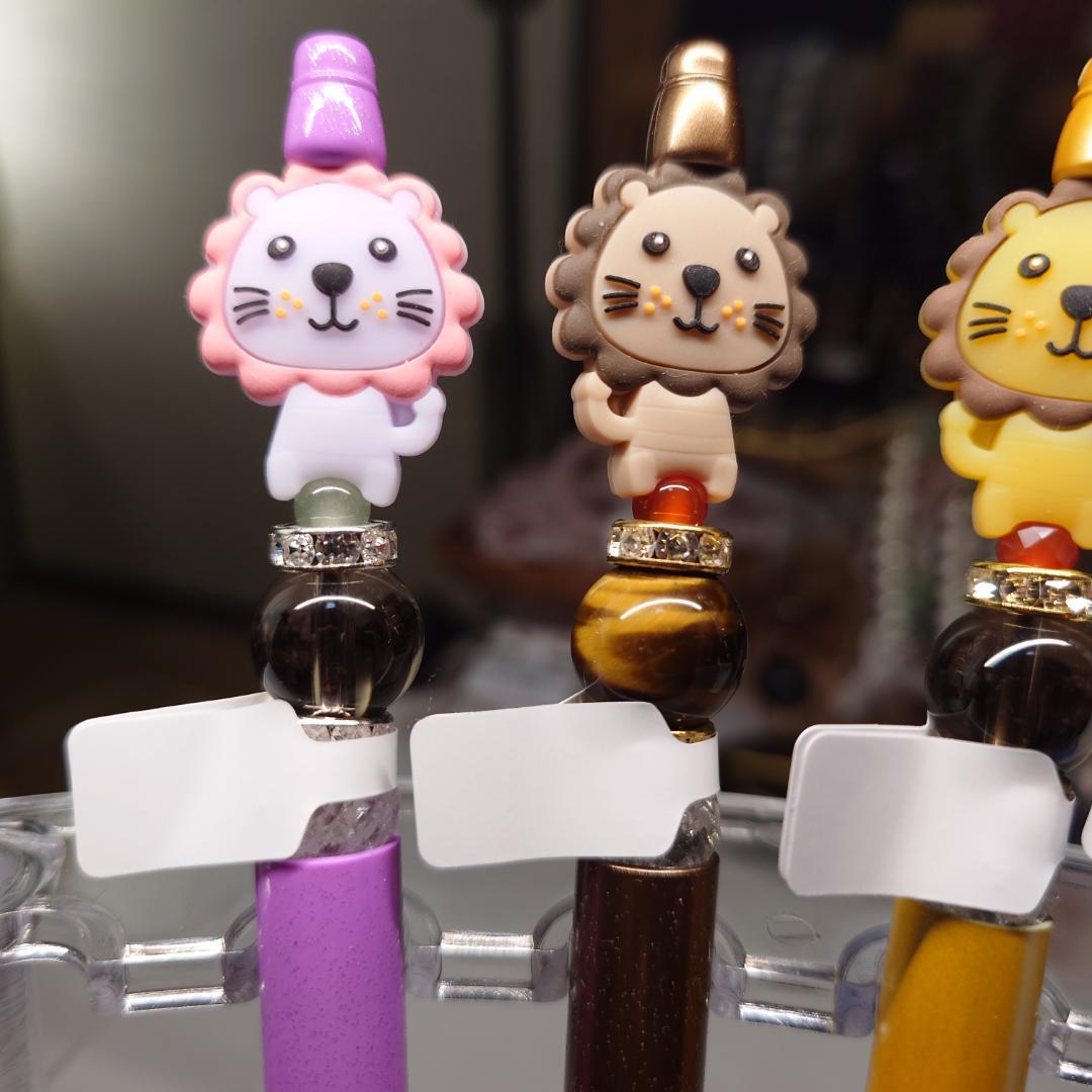 【れいこ様オーダー】ライオンボールペン＆亀置物