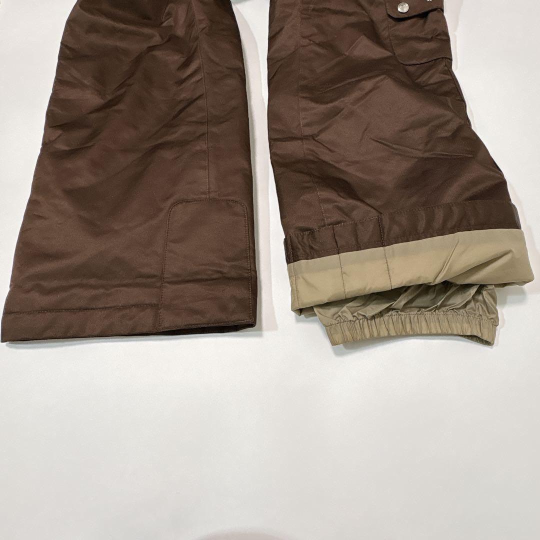 美品 ellesse スキーウェア 上下セット S ミントグリーン ブラウン