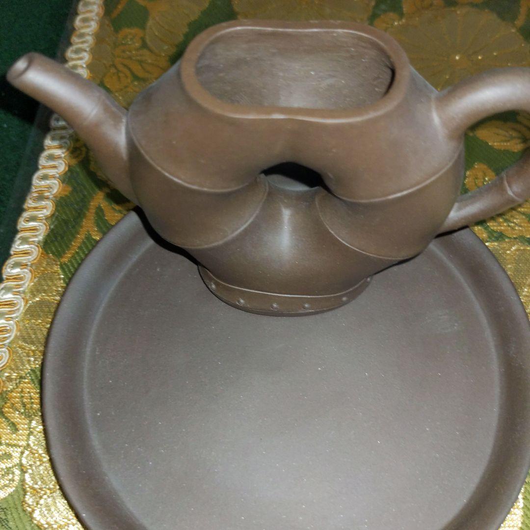 【最終価格】中国　紫砂朱泥　在銘入　煎茶器