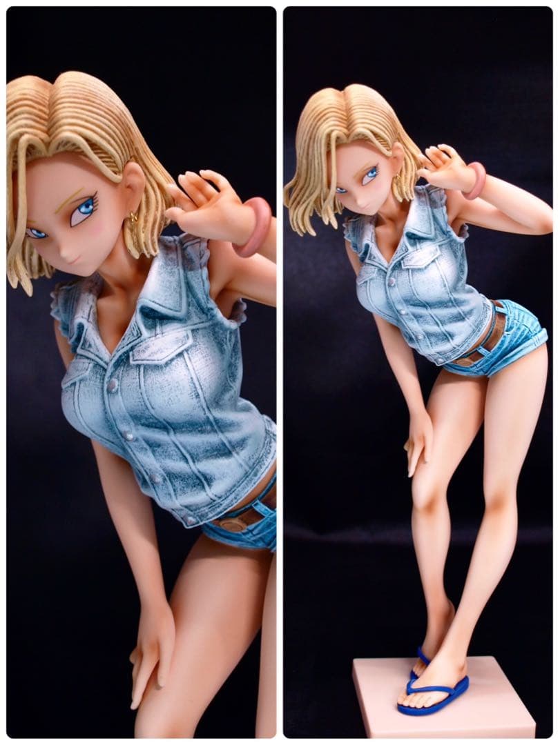 ドラゴンボール 人造人間18号 フィギュア リペイント グリッター&グラマラスB