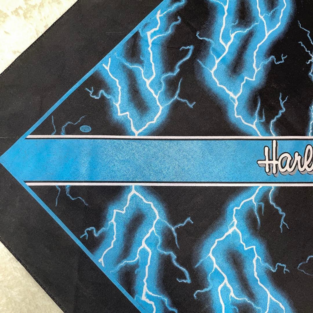 レア　vintage Harley-Davidson バンダナ thunder柄