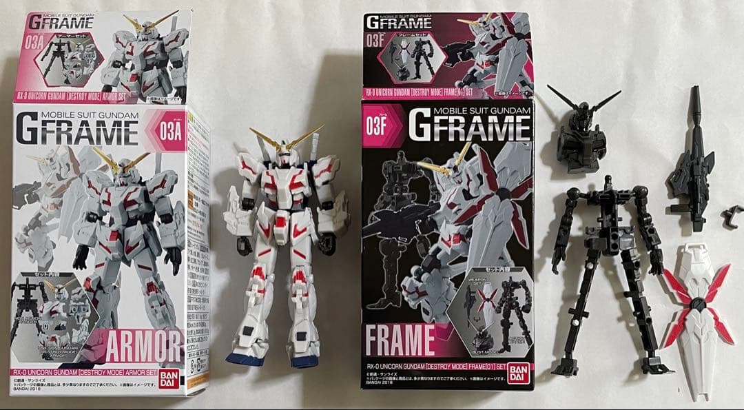Gフレーム03 RX-78-2ガンダム他全6体(アーマー&フレームセット)