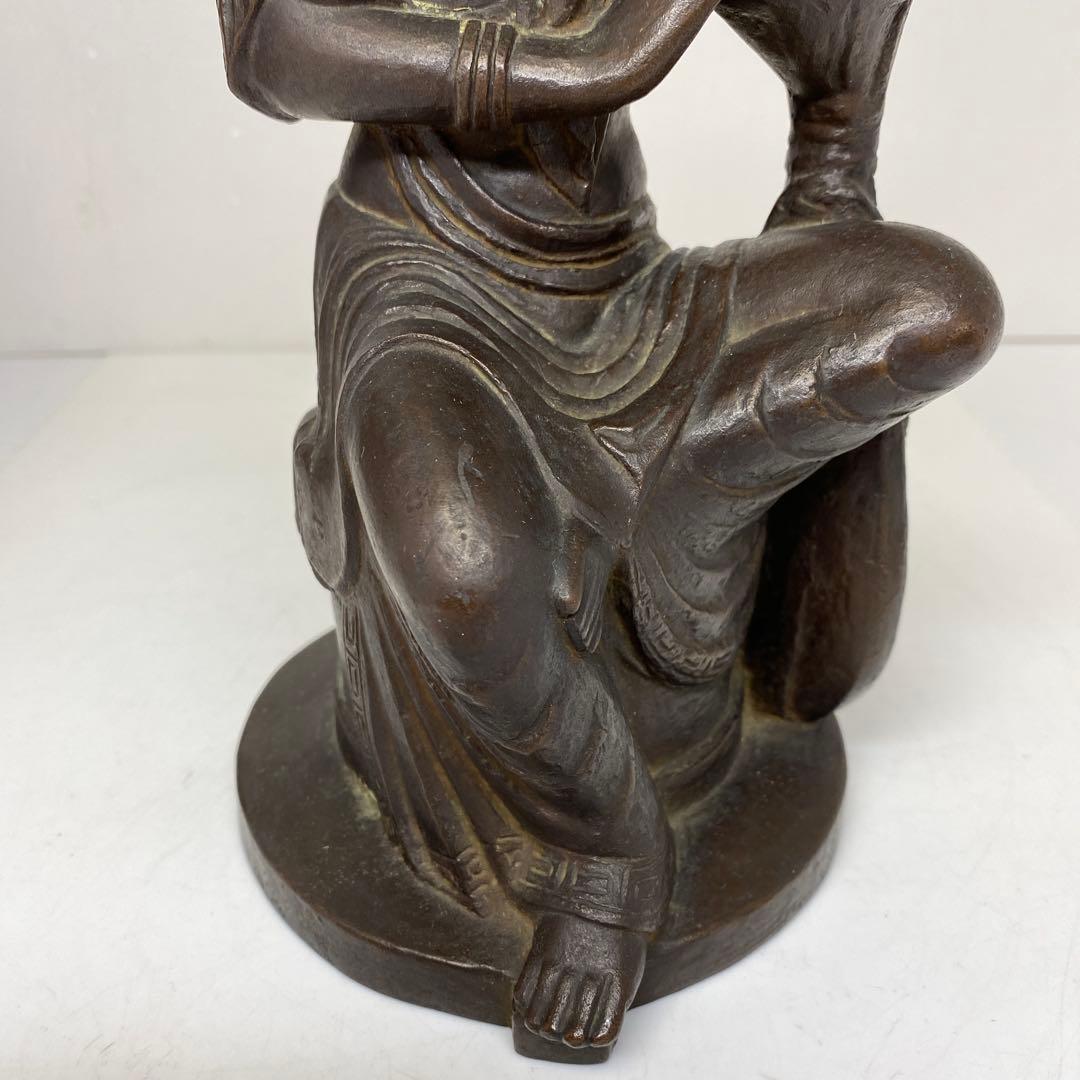 荒居徳亮　ブロンズ仏像　共箱　2427g 高さ28㎝　東さ7-0310☆2F