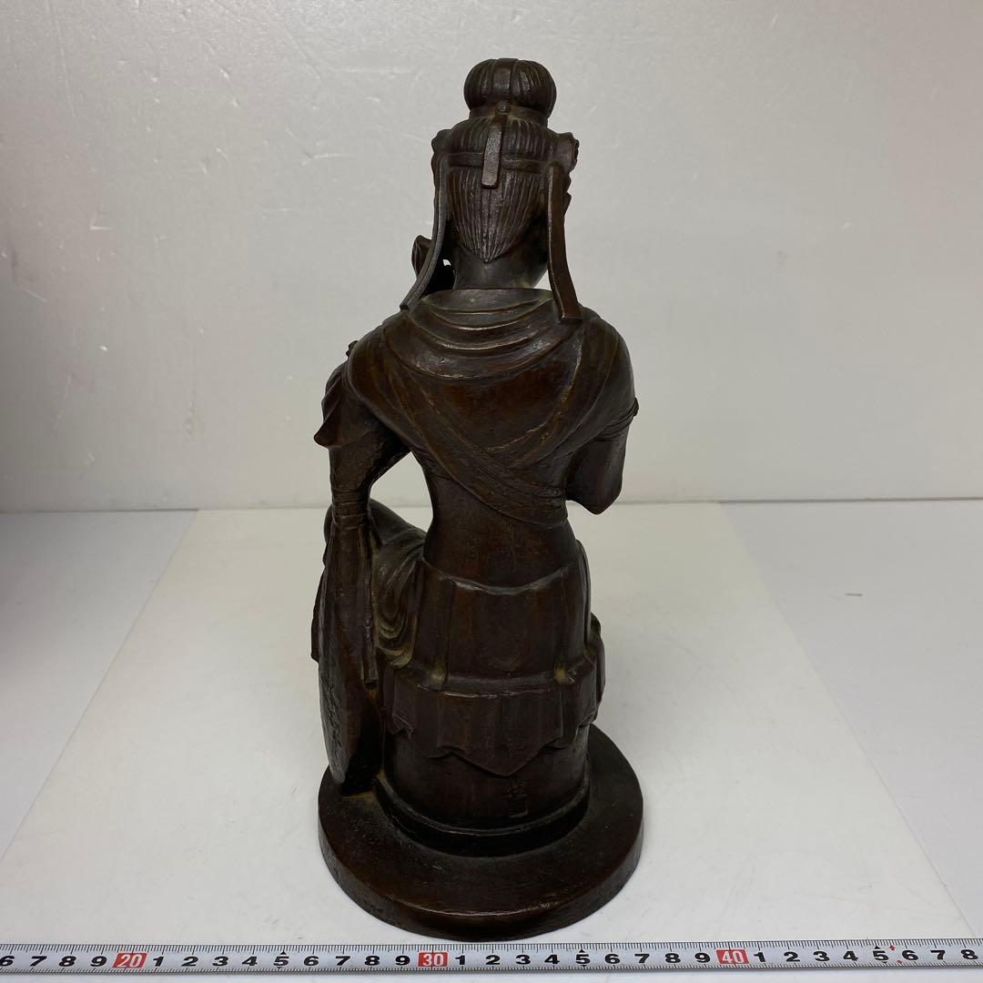 荒居徳亮　ブロンズ仏像　共箱　2427g 高さ28㎝　東さ7-0310☆2F