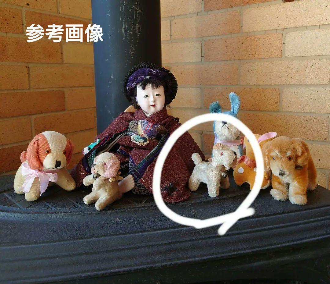 ラストワンワン　アンティークのぬいぐるみ　テリア　大正〜昭和初期　日本製　輸出用