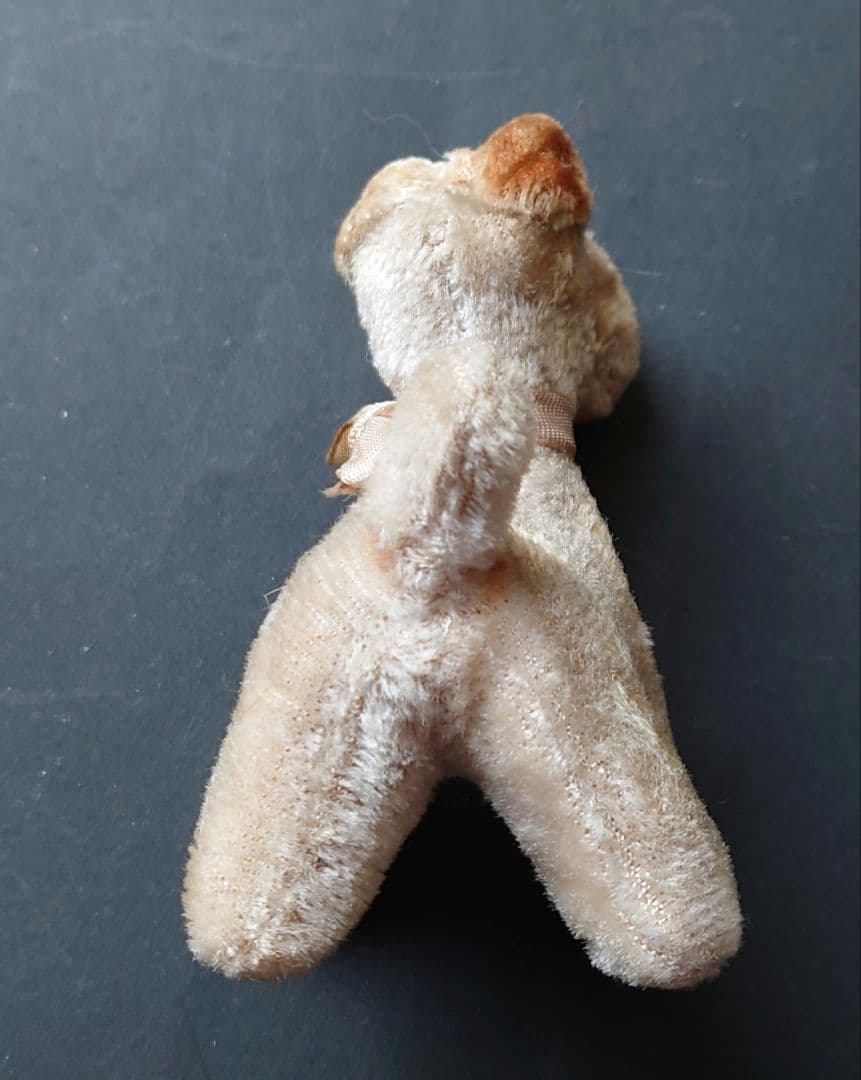 ラストワンワン　アンティークのぬいぐるみ　テリア　大正〜昭和初期　日本製　輸出用