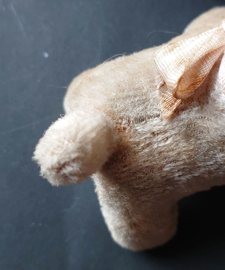 ラストワンワン　アンティークのぬいぐるみ　テリア　大正〜昭和初期　日本製　輸出用