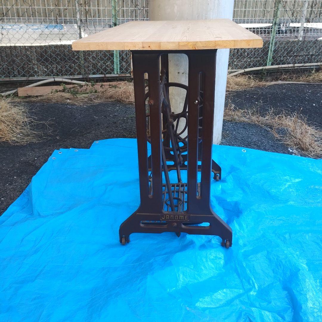 JANOME ミシン台 木製天板