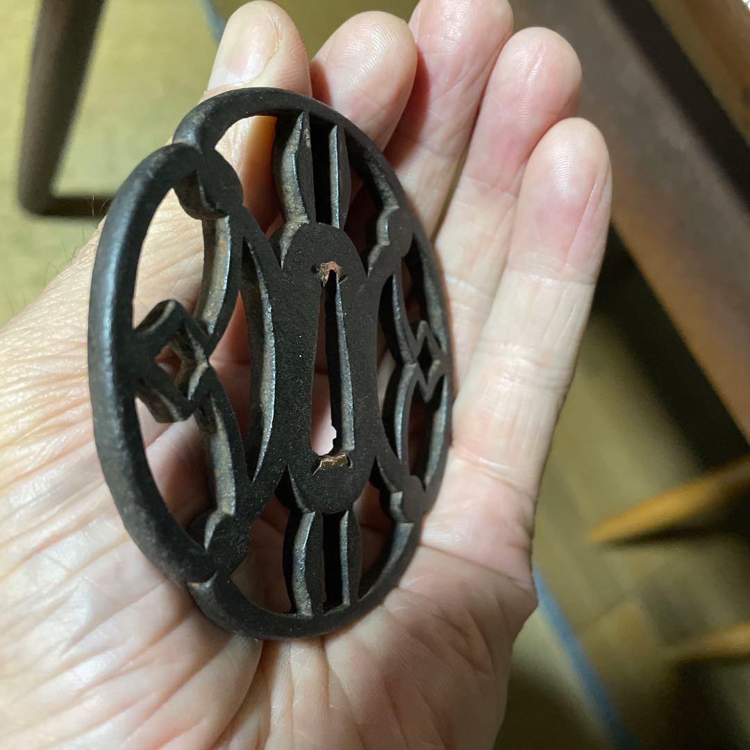 鍔　鍔飾り付き